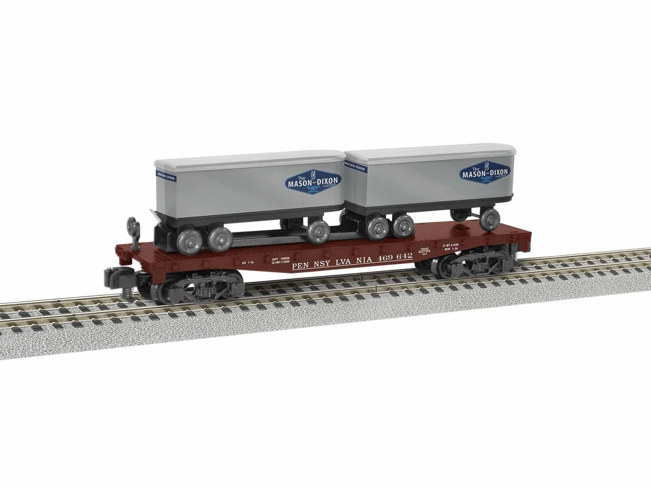 Lionel 1919242 S Gauge American Flyer TOFC Flatcar PRR/Mason-Dixon #469642