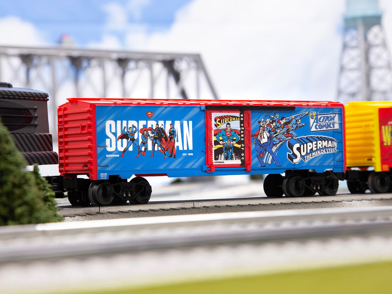 Lionel 2528140 O DC 90th -  Superman Boxcar