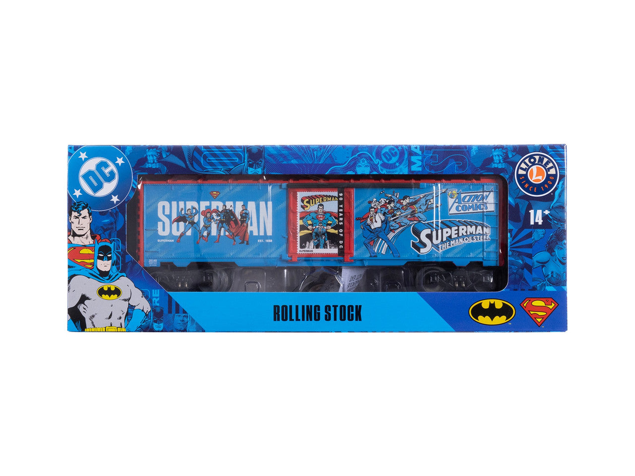 Lionel 2528140 O DC 90th -  Superman Boxcar
