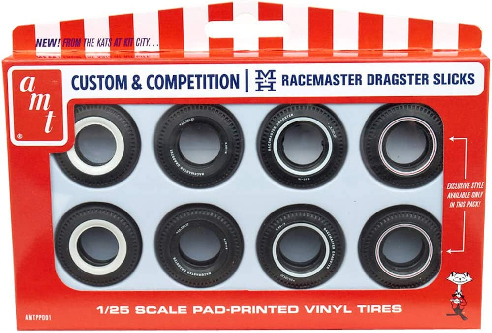 AMT 001 1/25 scale M&H Drag Slick Tire Pack