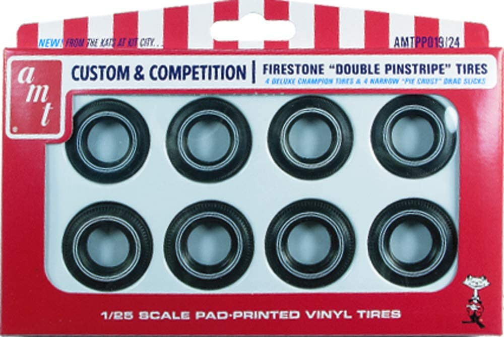 AMT 019 Firestone Double Pinstripe Tires Parts Pack