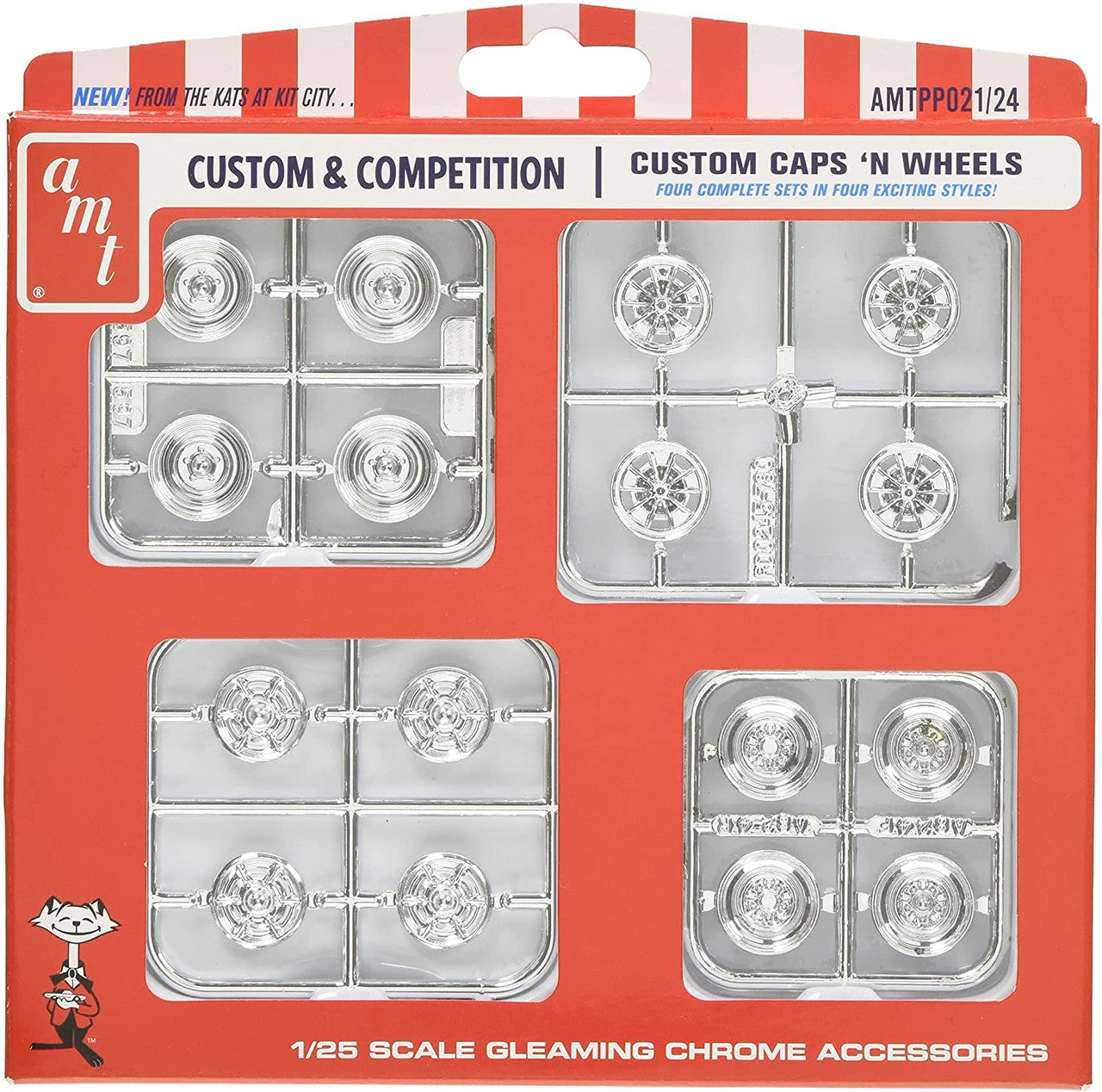 AMT 021 Custom Caps & Wheels Parts Pack - Skill 2