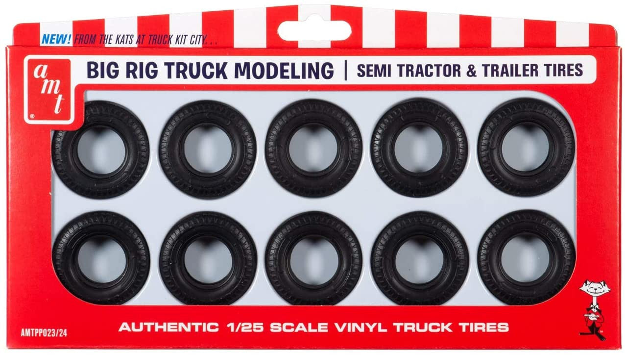 AMT 023 Big Rig Truck Tire Parts Pack - Skill 2 9/23