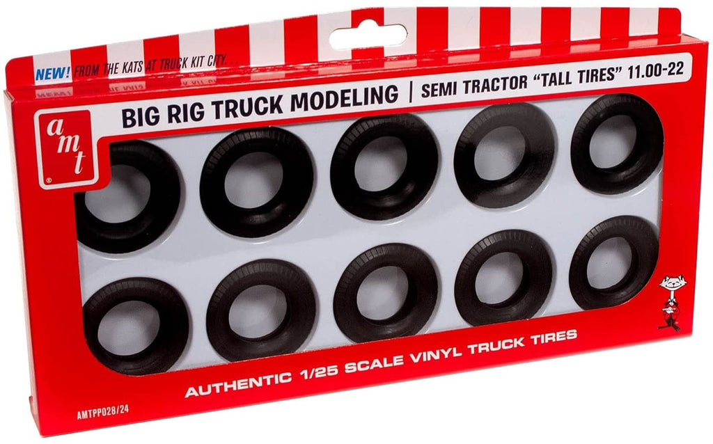 AMT 028 Semi Truck Tall Tires Pack - Skill 2