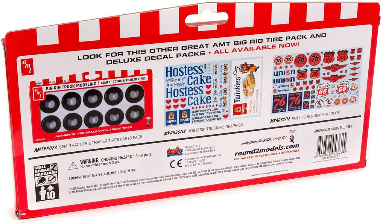 AMT 028 Semi Truck Tall Tires Pack - Skill 2