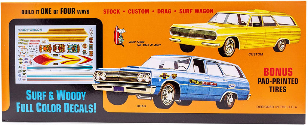 AMT 1131 1965 Chevelle Surf Wagon - Skill 2