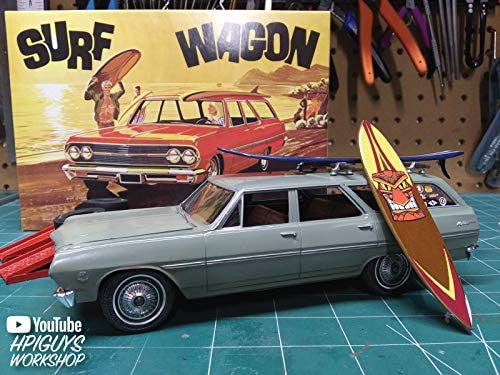 AMT 1131 1965 Chevelle Surf Wagon - Skill 2