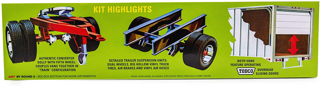 AMT 1132 1:25 Double Header Tandem Van Trailers - Skill 3