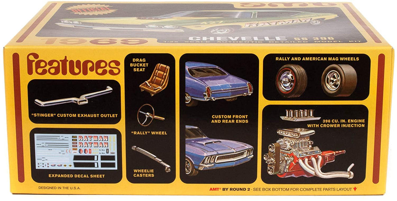 AMT 1138 1969 Chevy Chevelle Hardtop - Skill 2