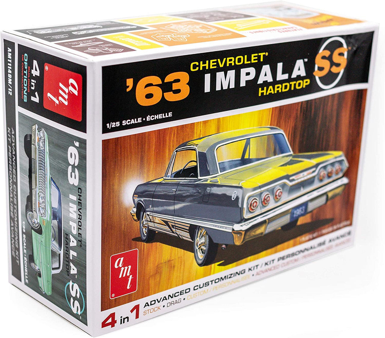 AMT 1149 1963 Chevy Impala SS 2T Skill 2 3/24