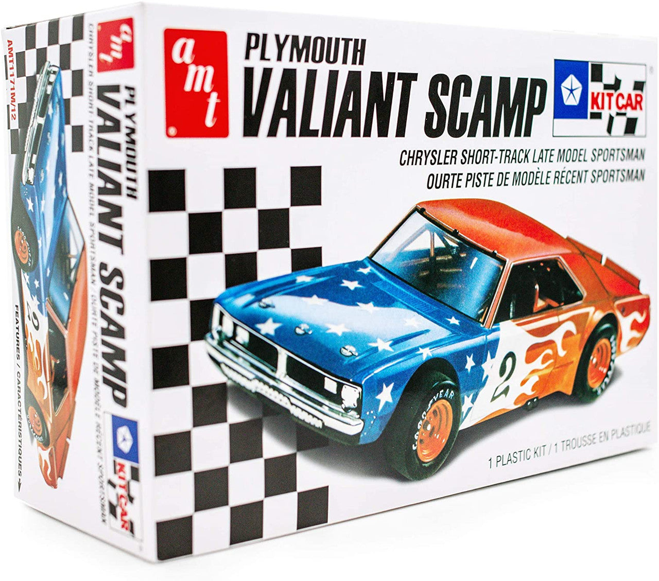 AMT 1171 Plymouth Valiant Scamp Kit Car 2T - Skill 2