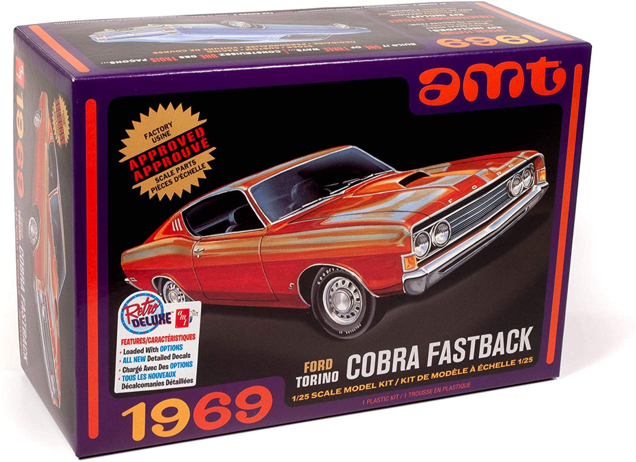 AMT 1217 1969 Ford Torino Cobra Fastback 2T - Skill 2