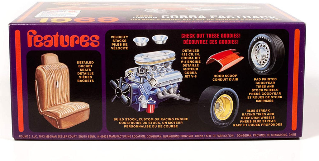 AMT 1217 1969 Ford Torino Cobra Fastback 2T - Skill 2