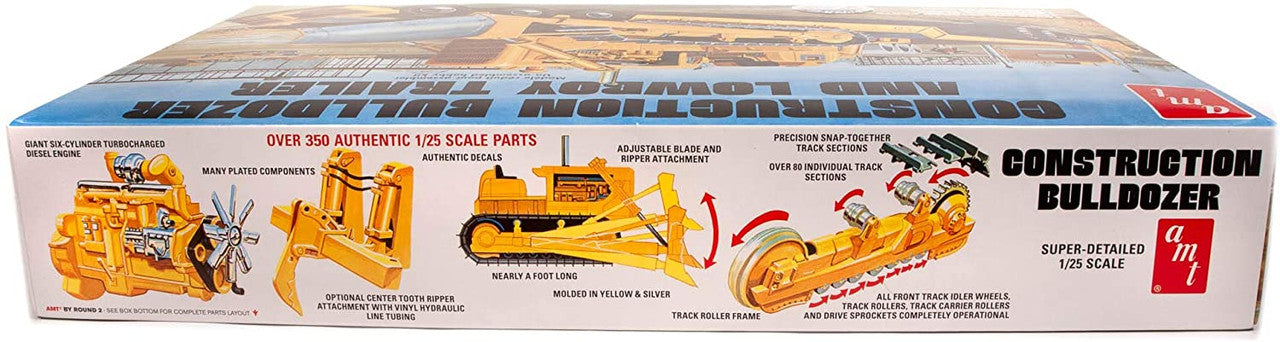 AMT 1218 Lowboy Trailer & Bulldozer Combo - Skill 3