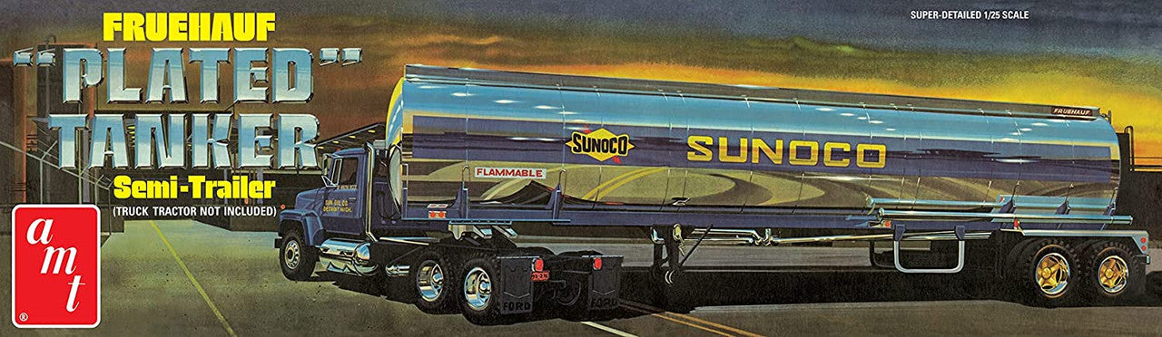 AMT 1239 Fruehauf Plated Tanker Trailer (Sunoco) - Skill 2