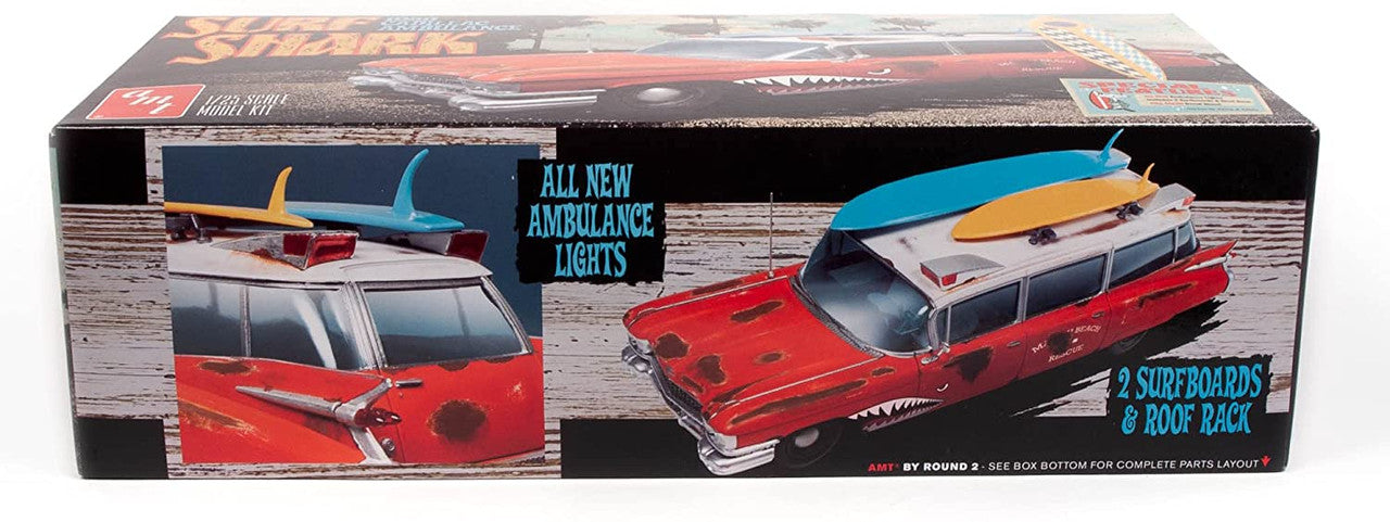 AMT 1242 Surf Shark 1959 Cadillac Ambulance - Skill 2