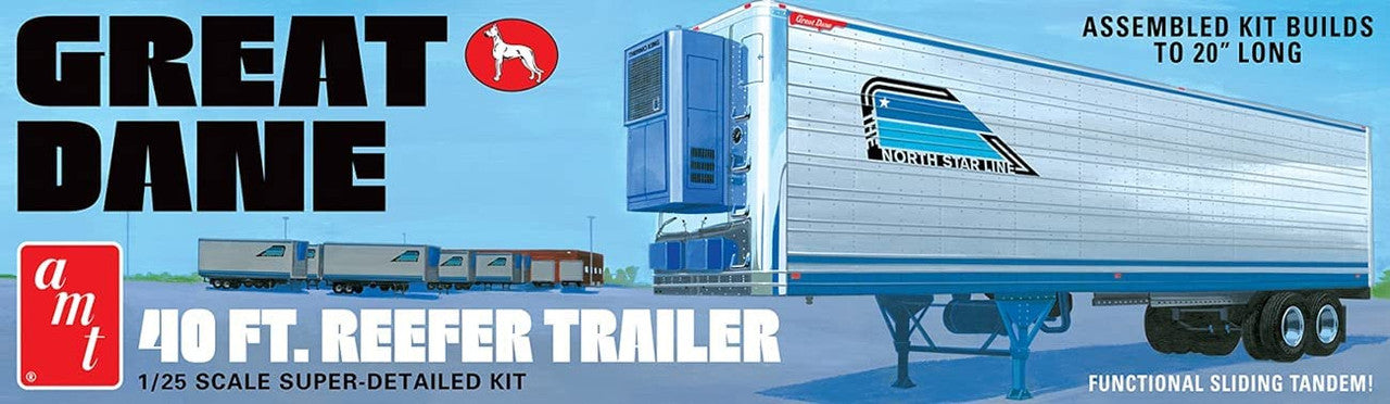 AMT 1249 Great Dane 40' Reefer Trailer (Coors) - Skill 2