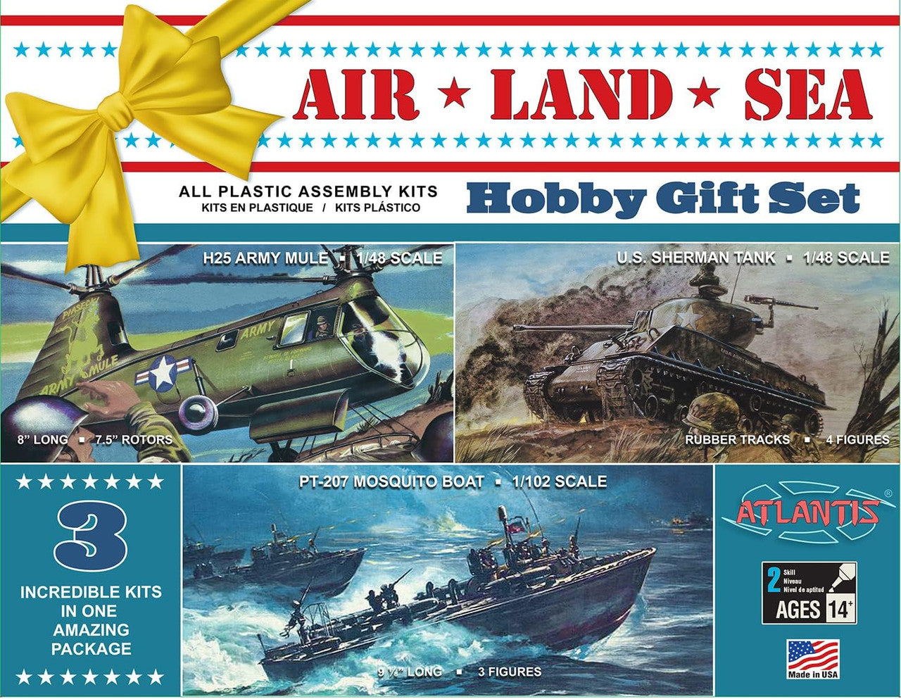 ATM 9001 US Navy Air Land & Sea Sherman Tank HUP-2 PT Boat 9/23