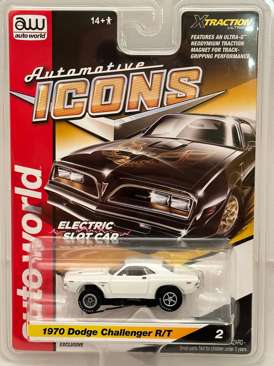 AWDSC 402 Automotvie Icons – X-Traction (3 Pack) - 1977 Pontiac Firebird, 1970 Dodge Challenger and 1976 Ford Torino