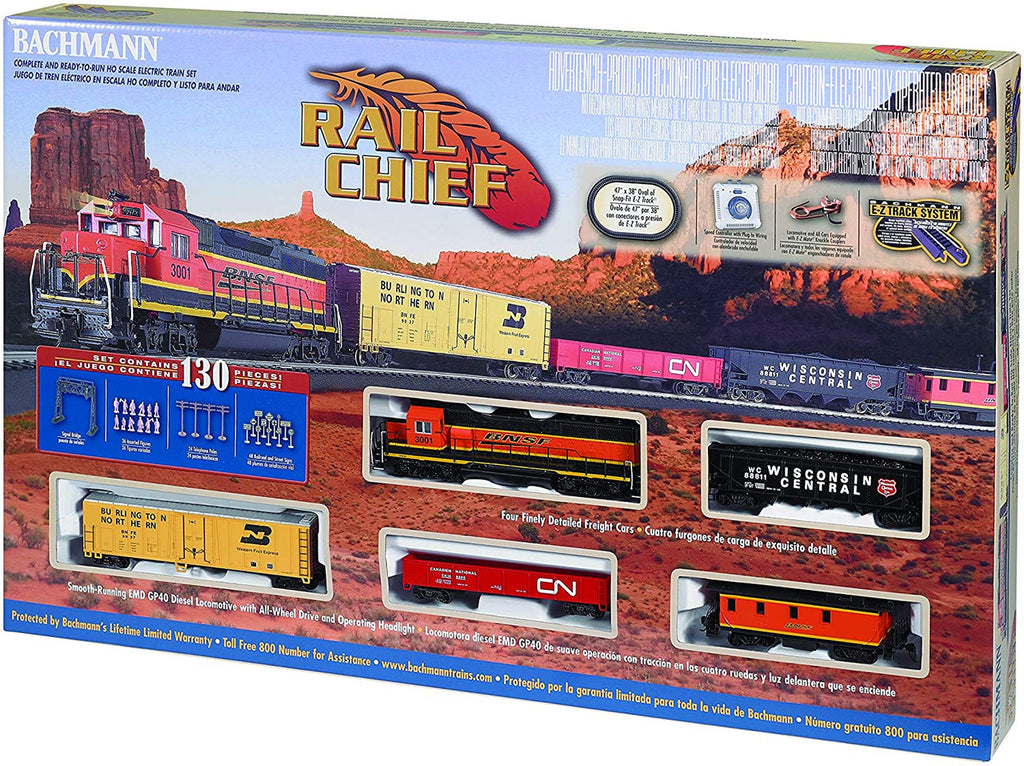 Bachmann 00706 HO Rail Chief BNSF Freight Set/GP40 Diesel
