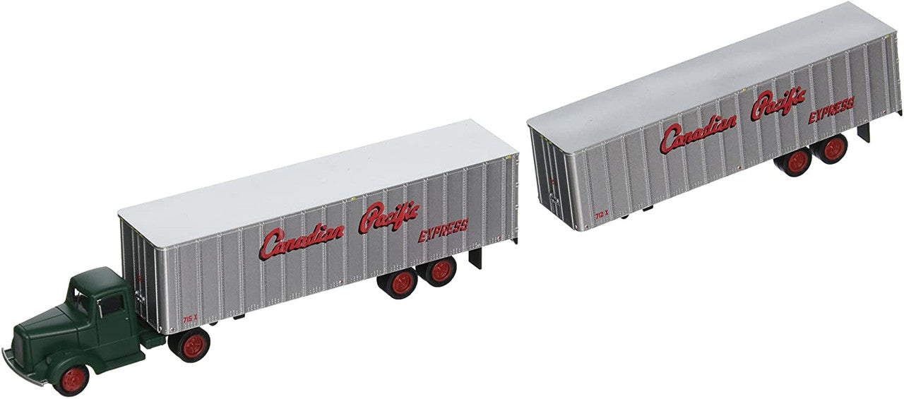Bachmann 42232 HO 1950s CP Truck Cab w/2 Trailers