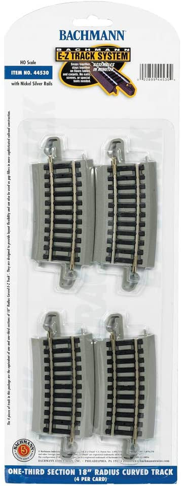 Bachmann 44530 HO EZ Track NS 1/3-18" /SILENT"R/4cd