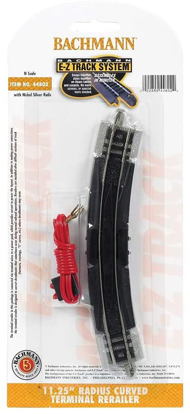 Bachmann 44802 N EZ Track 11''R Terminal Rerailer