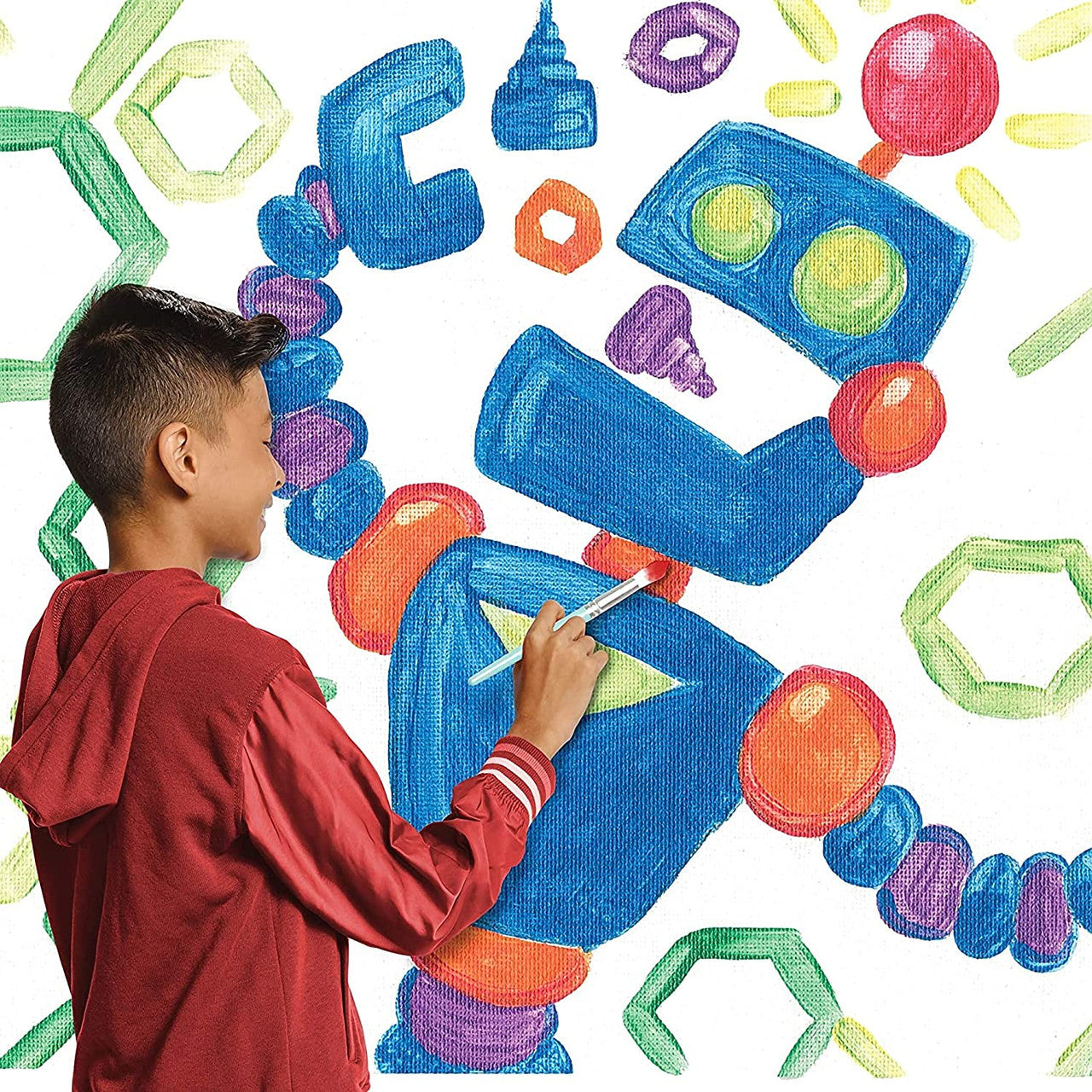 Crayola 54-0125 18 ct. Washable Paint Pots with Brush, Classic & Bold Colors