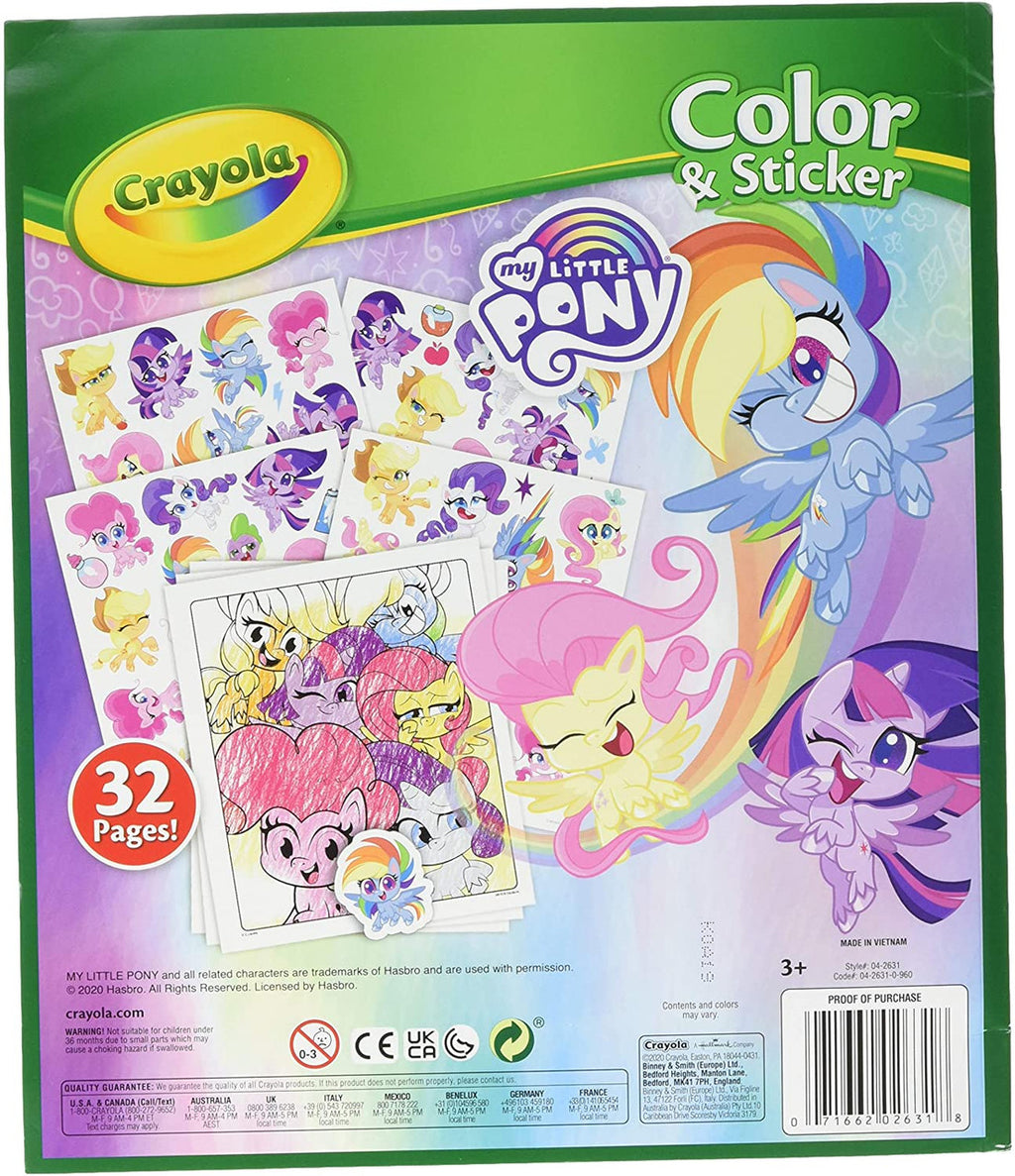 Crayola 04-2631 My Little Pony Color & Sticker