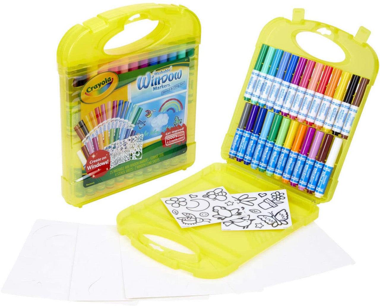 Crayola Washable Window Markers & Stencil Set