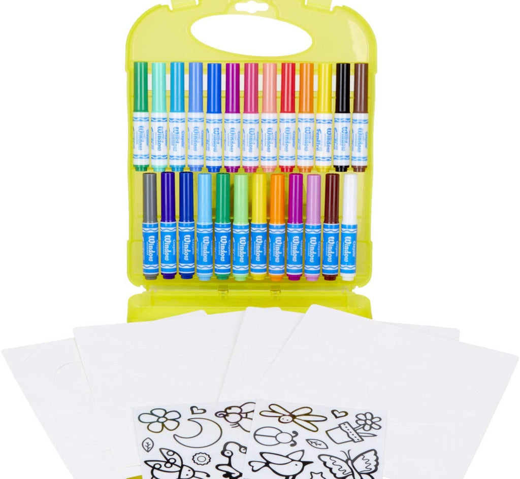 Crayola Washable Window Markers & Stencil Set