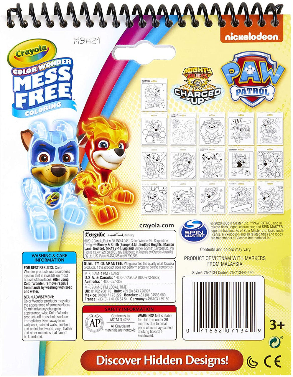 Crayola 75-7134 Paw Patrol Color Wonder