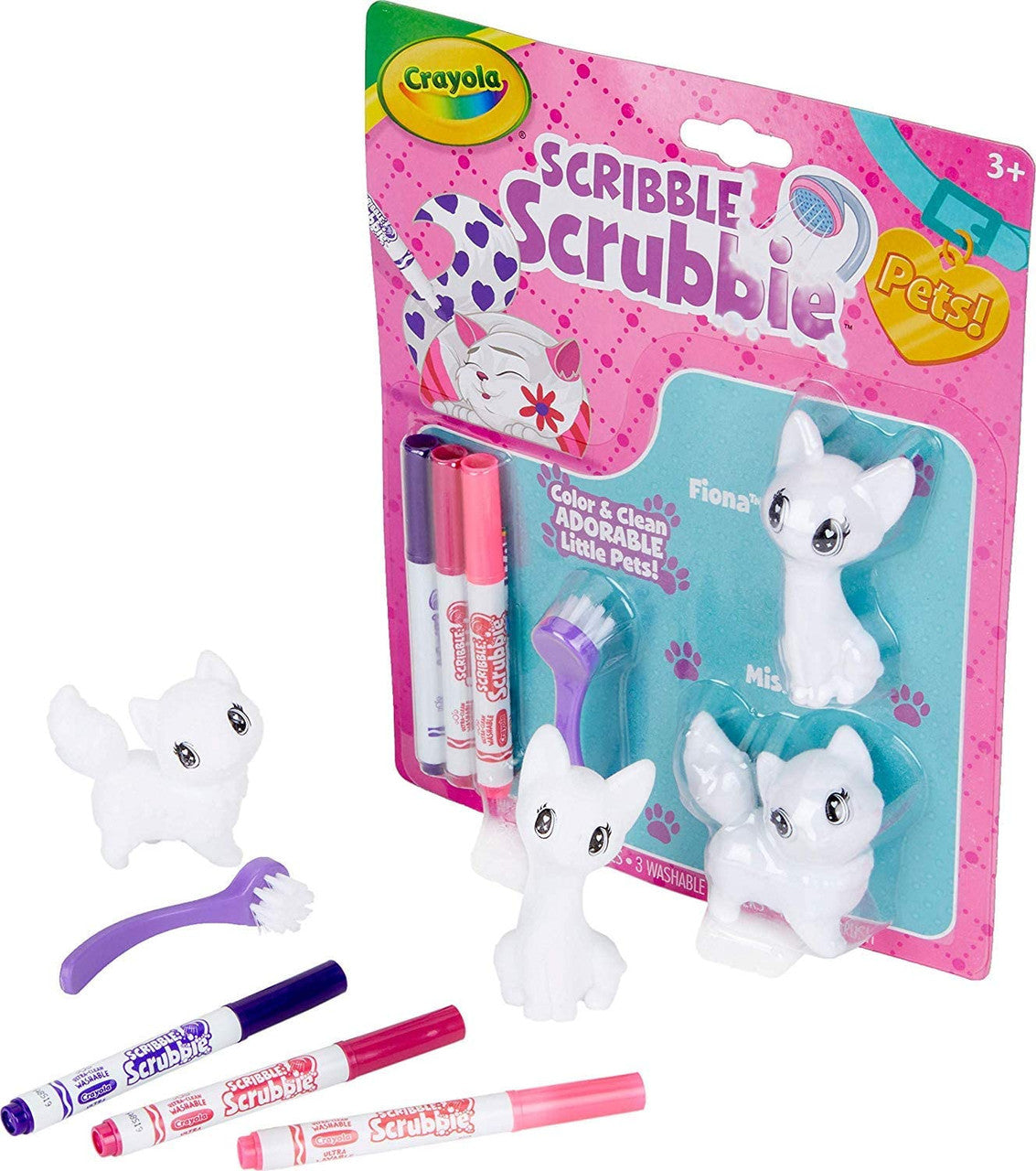 Crayola 74-7253 Scribble Scrubbie Pets, Cats