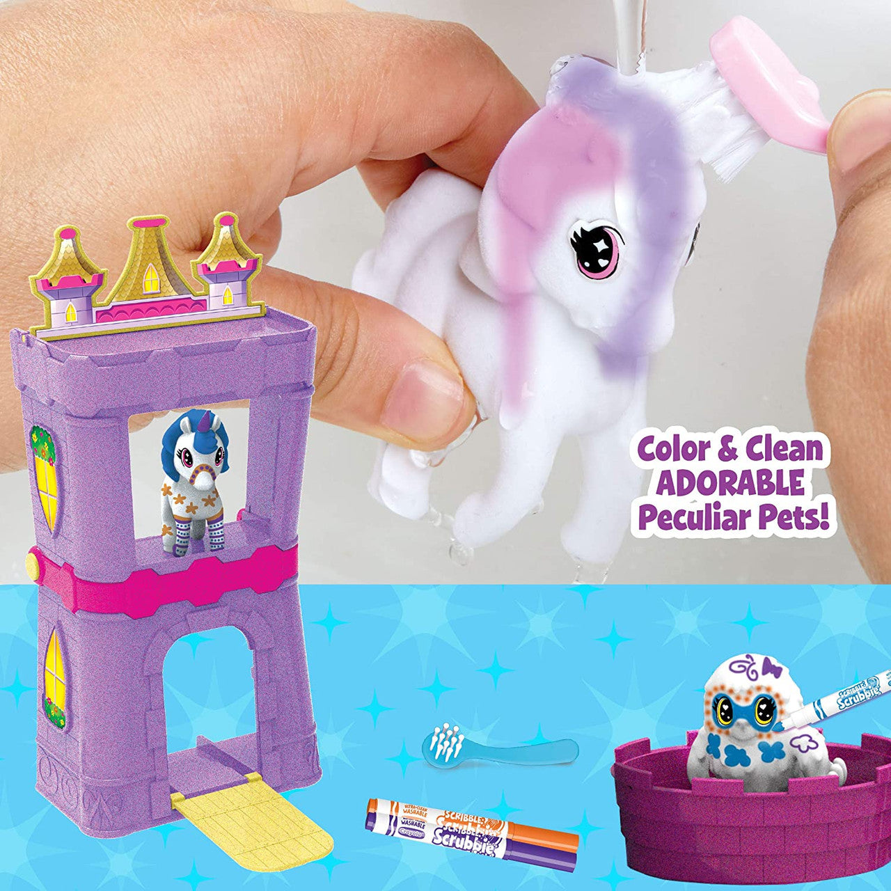 Crayola 74-7357 Scribble Scrubbie Peculiar Pets Palace