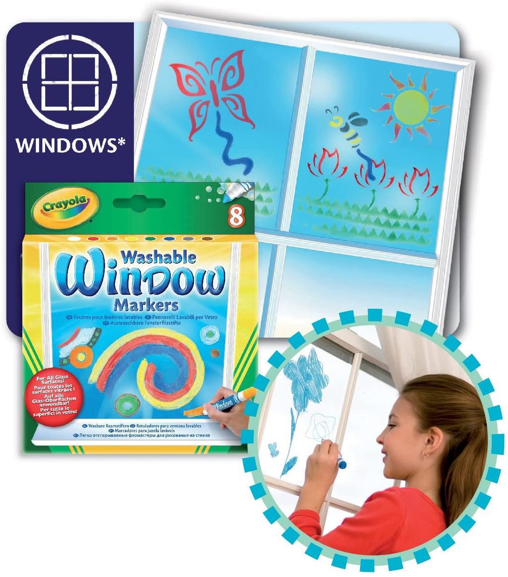 Crayola 8 ct. Washable Window Markers