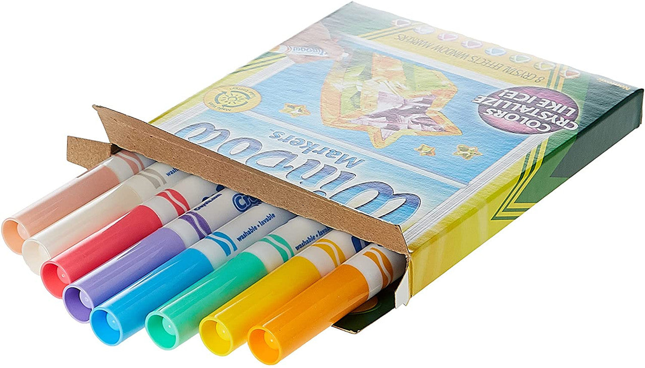 Crayola 8 ct. Washable Crystal Effects Window Markers