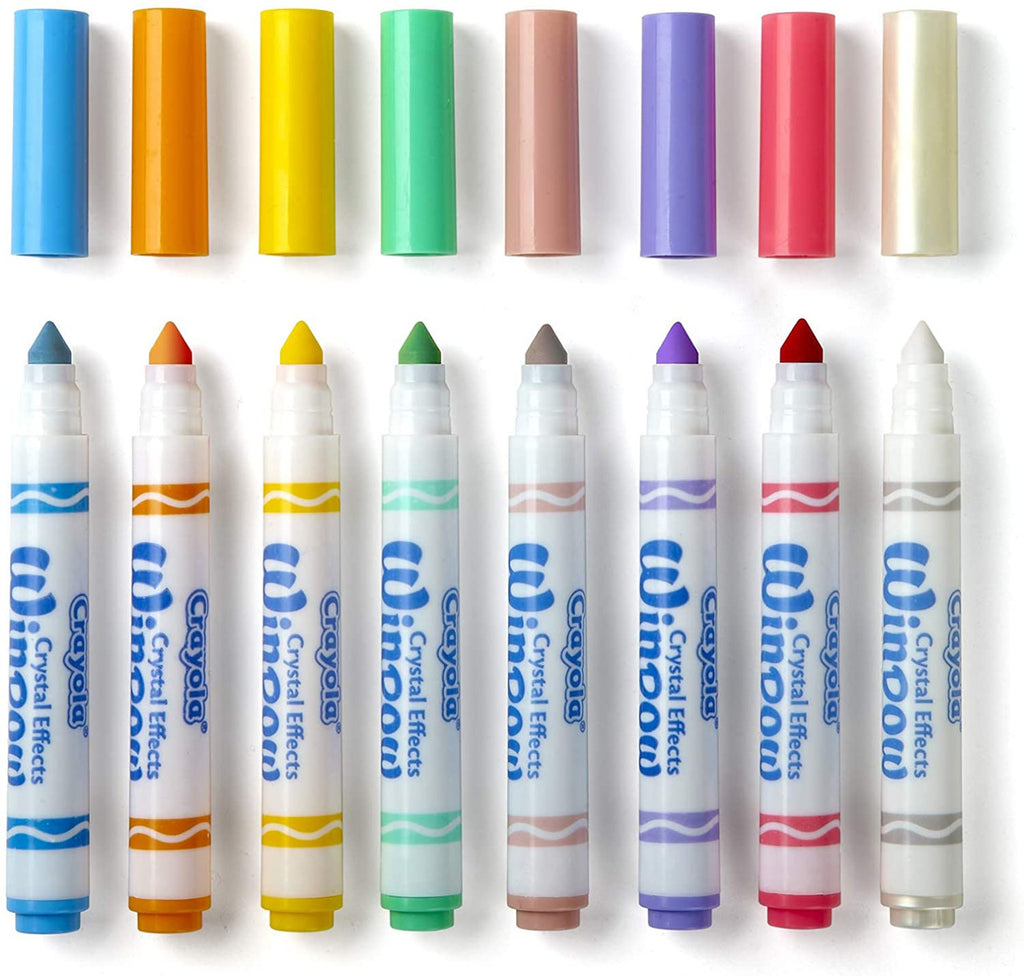 Crayola 8 ct. Washable Crystal Effects Window Markers