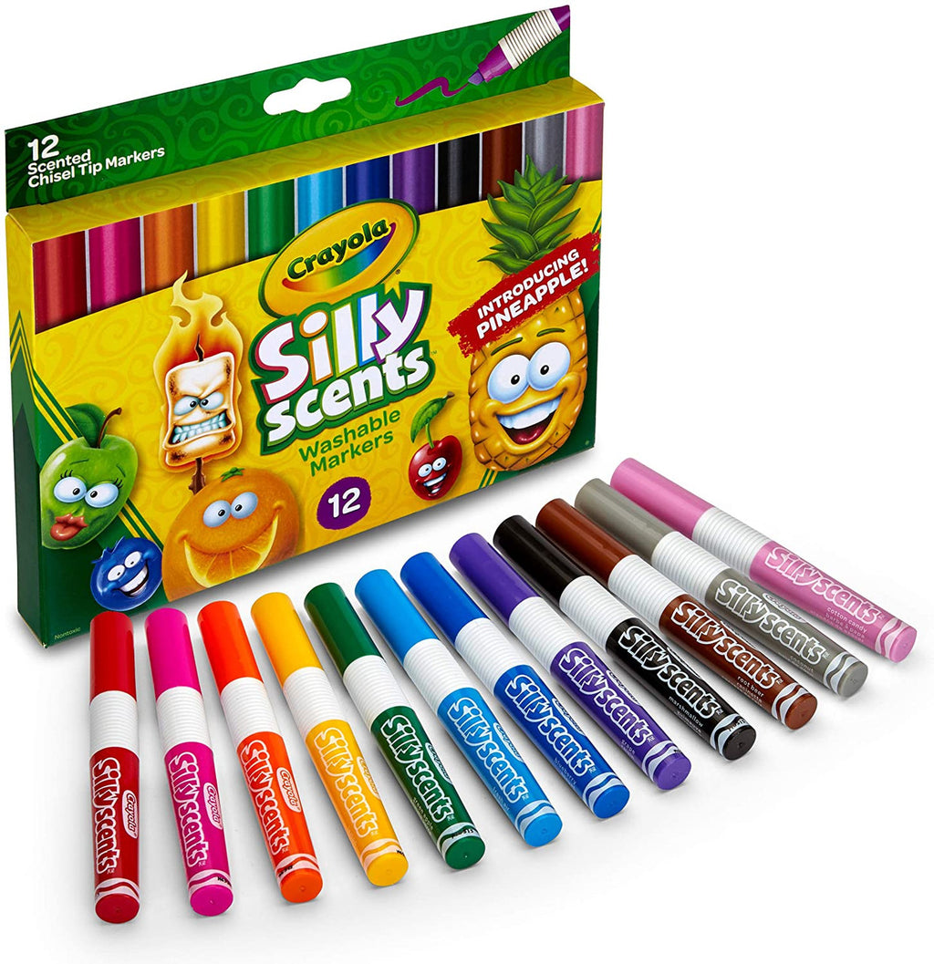 Crayola 12 ct. Silly Scents Wedge Tip Scented Washable Markers