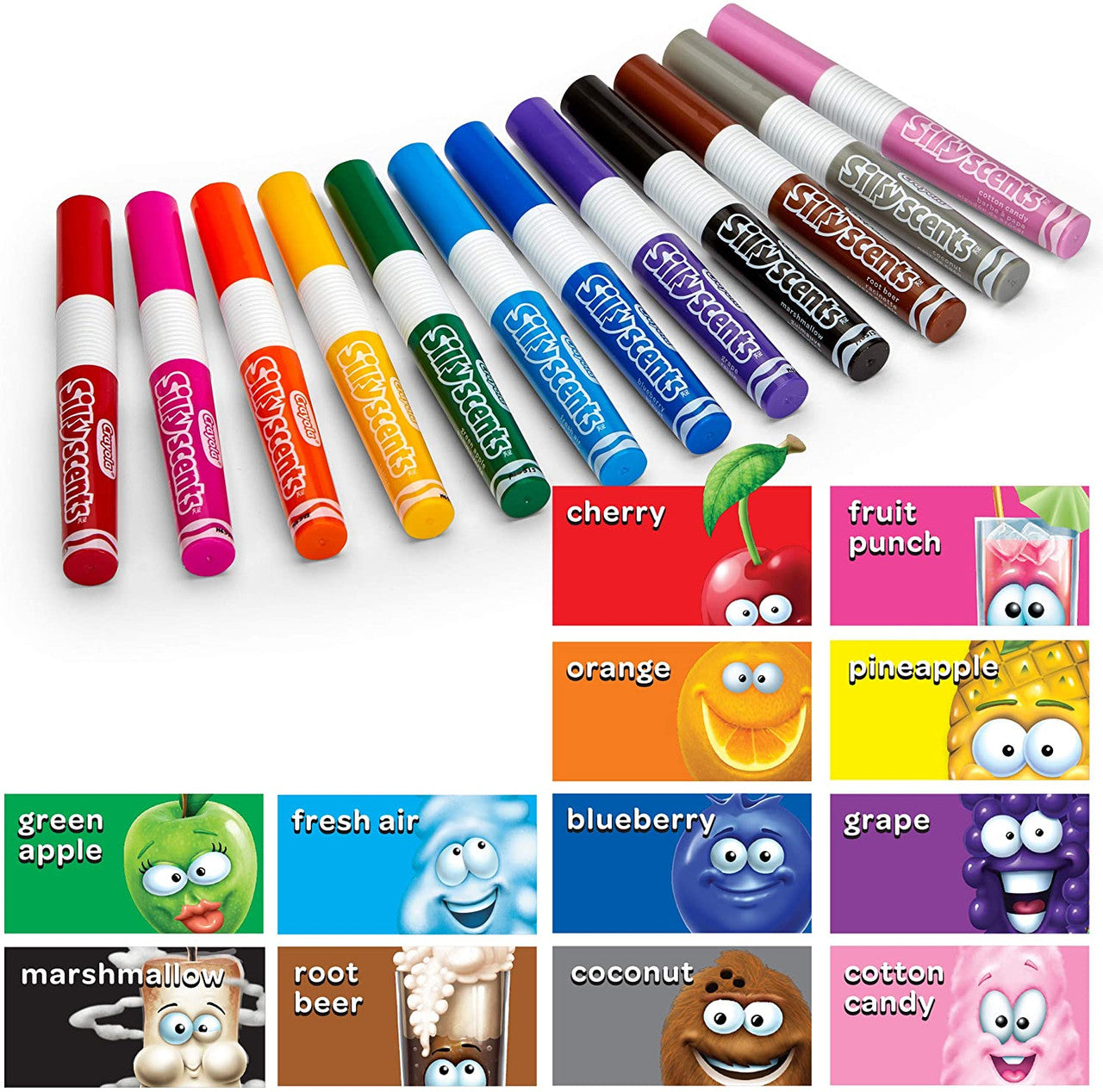Crayola 12 ct. Silly Scents Wedge Tip Scented Washable Markers