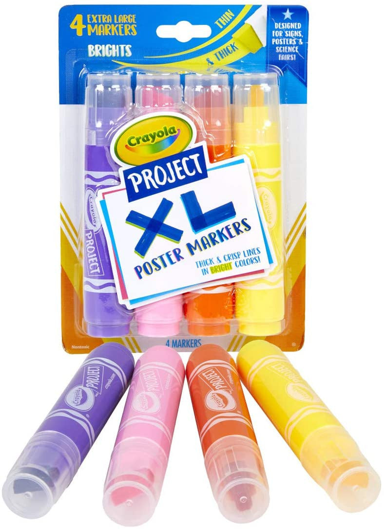 Crayola Crayola Project 4 ct. XL Poster Markers, Bright