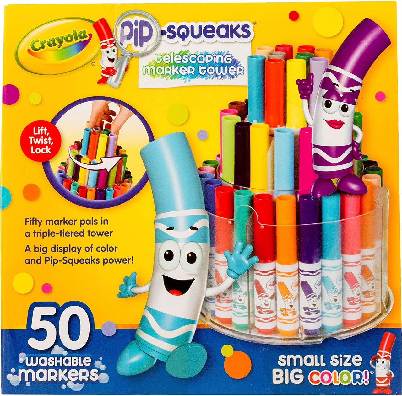 Crayola 50 ct. Telescoping Washable Pip-Squeaks Markers Tower