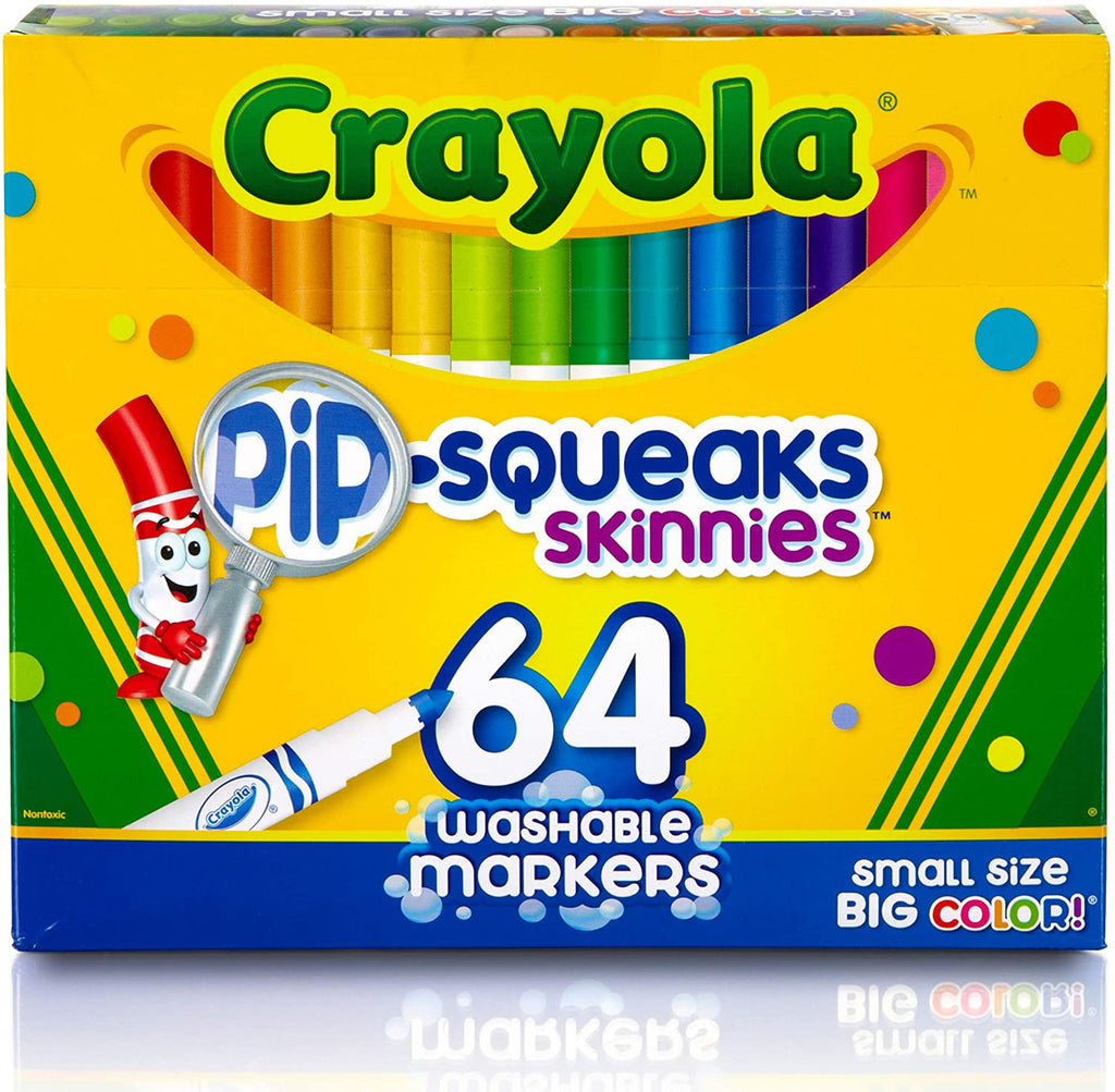Crayola 64 ct. Washable Pip-Squeaks Skinnies Markers