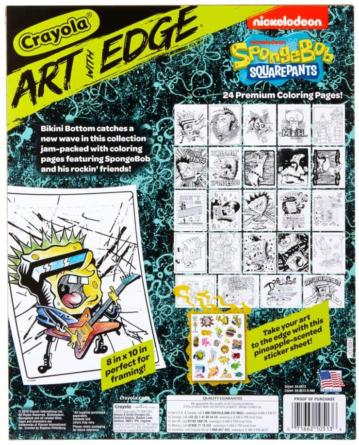 Crayola Art With Edge, SpongeBob SquarePants with Scented Stickers