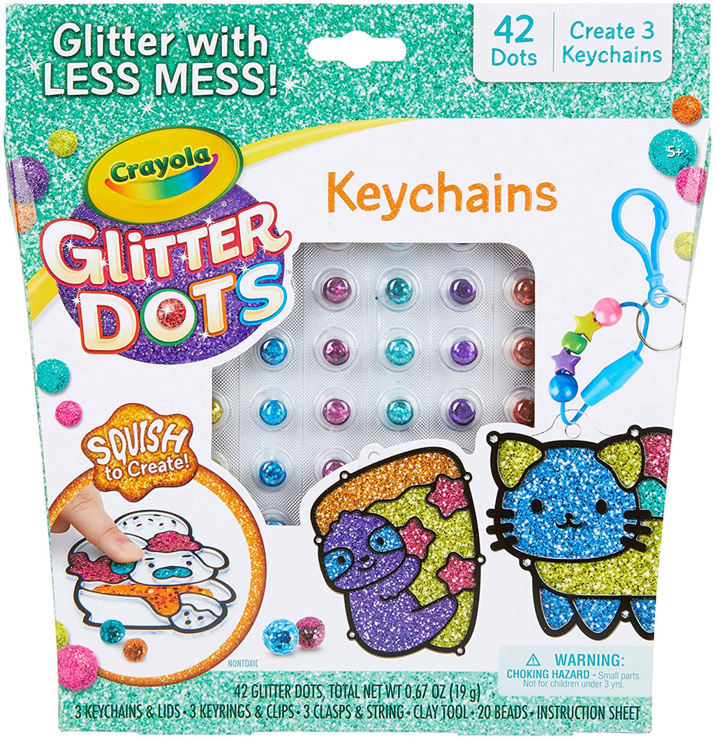 Crayola Glitter Dots Keychains
