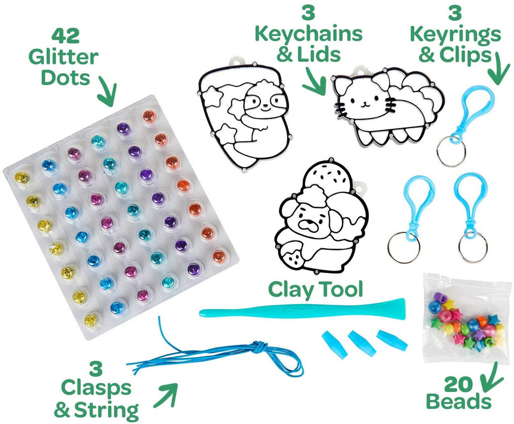 Crayola Glitter Dots Keychains