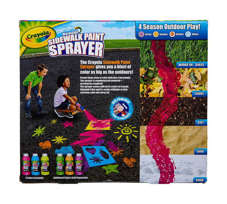 Crayola 13534 Washable Sidewalk Paint Sprayer Set