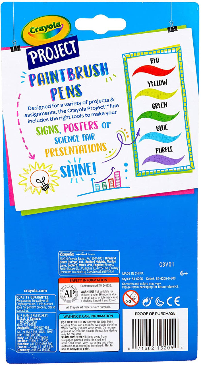 Crayola Crayola Project 5 ct. Paint Brush Pens