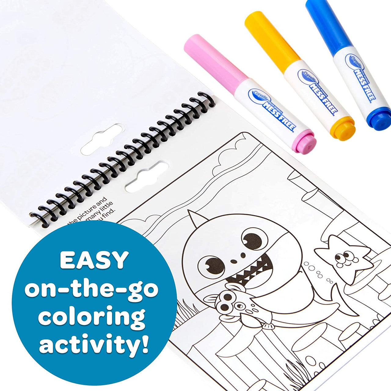 Crayola 75-7125 Color Wonder Activity Pad, Baby Shark