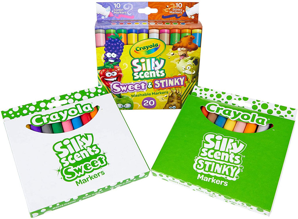 Crayola 20 ct. Silly Scents Sweet & Stinky, Washable, Broad Line Markers