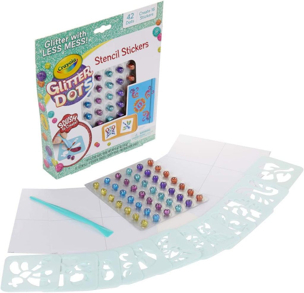 Crayola Glitter Dots Sticker Stencils
